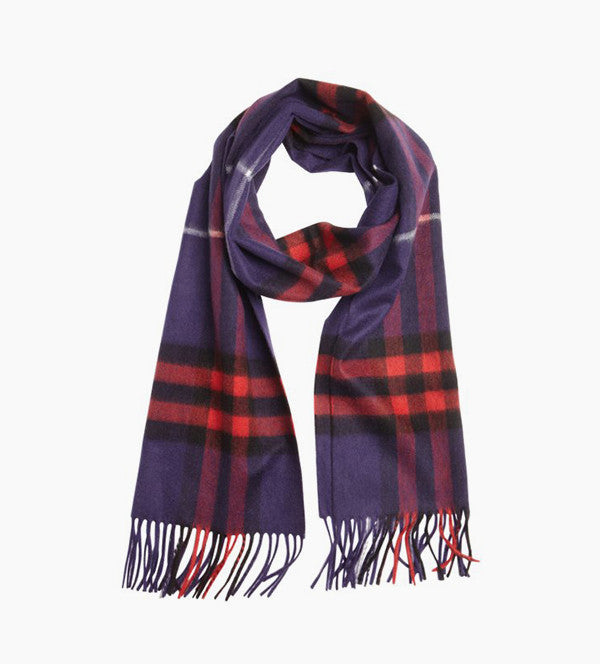 Check Cashmere Scarf