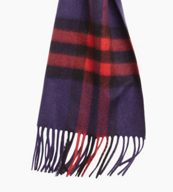 Check Cashmere Scarf