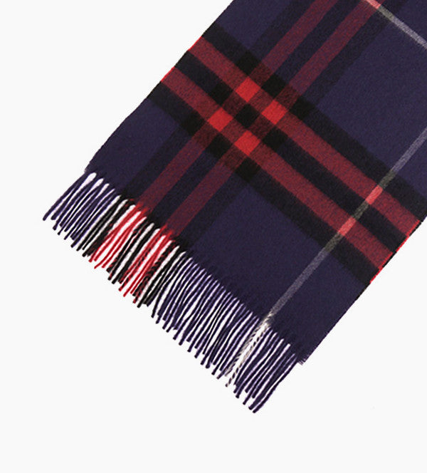 Check Cashmere Scarf